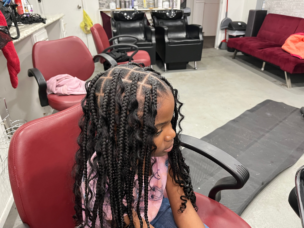 Kids Bohemian Knotless at The Hairapist Experience in Mount morris, MI