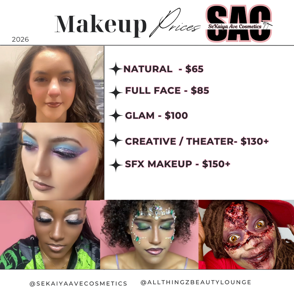 Makeup Services at SeKaiya Ave Cosmetics in Rock Hill, SC
