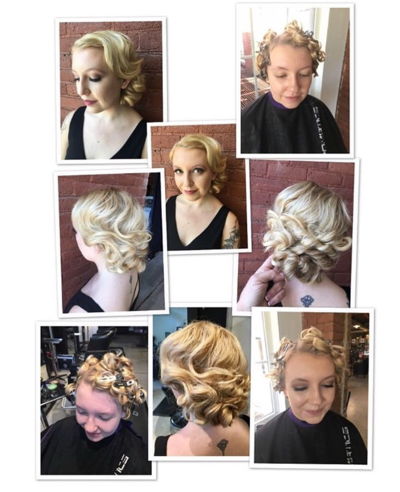Bridal hair styling