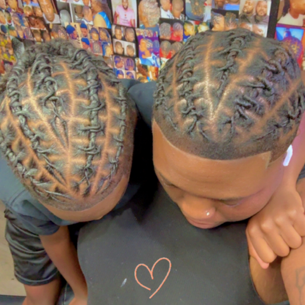 Barrel Twist w/ Natural Hair at KDesignz Locs & Kutz in Richlands, NC