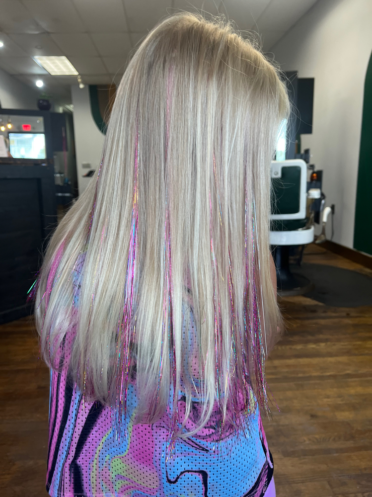 Tinsel Extension at Caitlin Winchester Ivy Social Salon in Jackson, OH