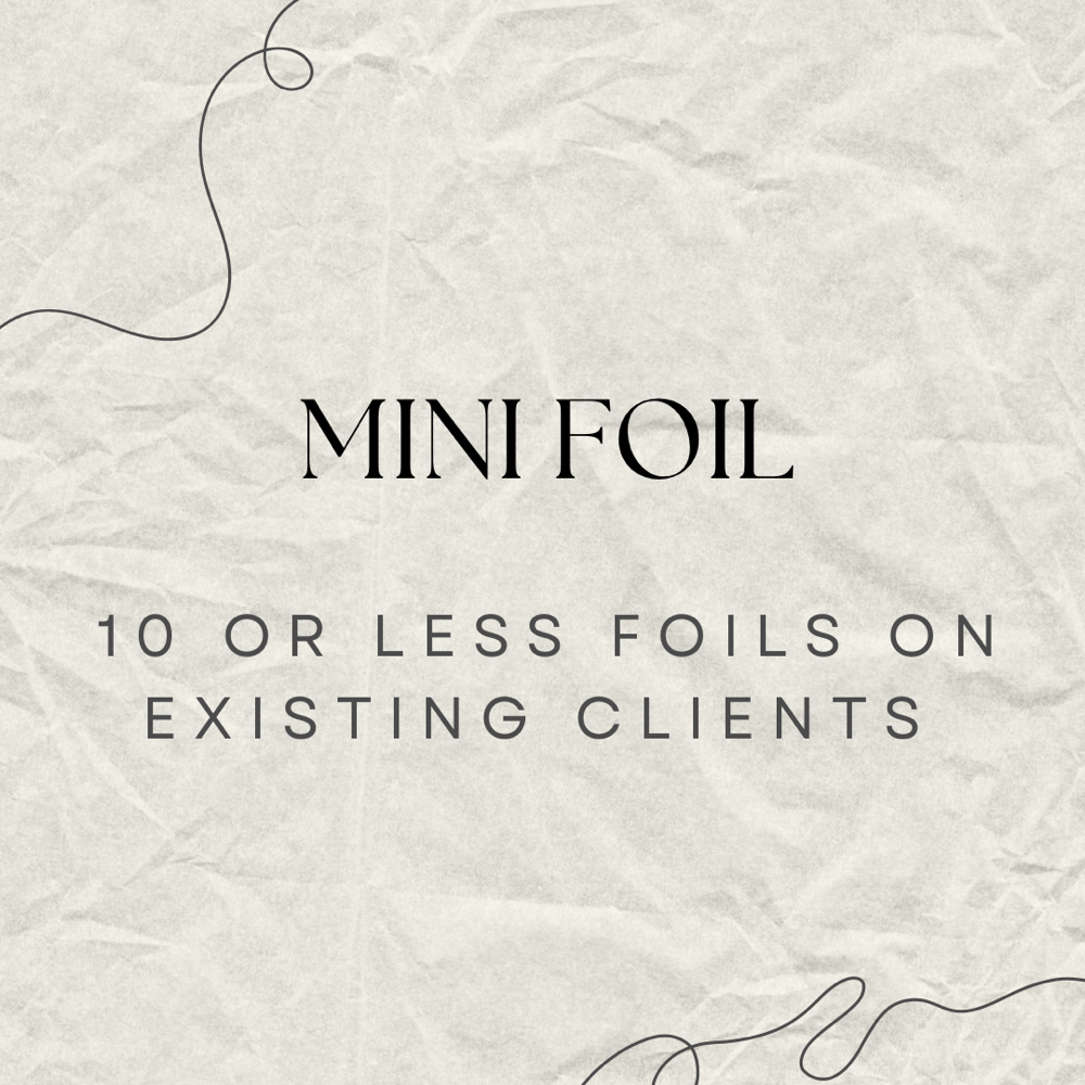 Mini Foil at Erin Kathleen Hair in Fountain, CO