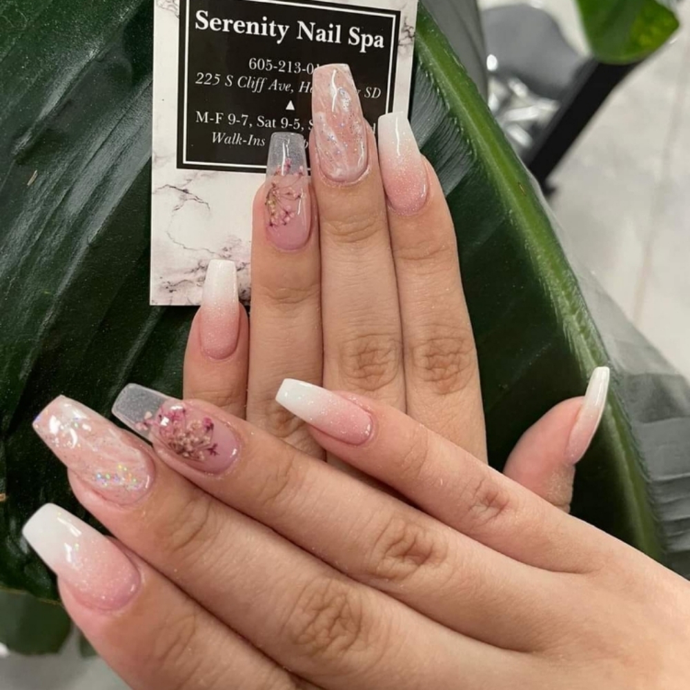 Full Set Dip Ombre at Serenity Nail Spa in Sioux Falls, SD