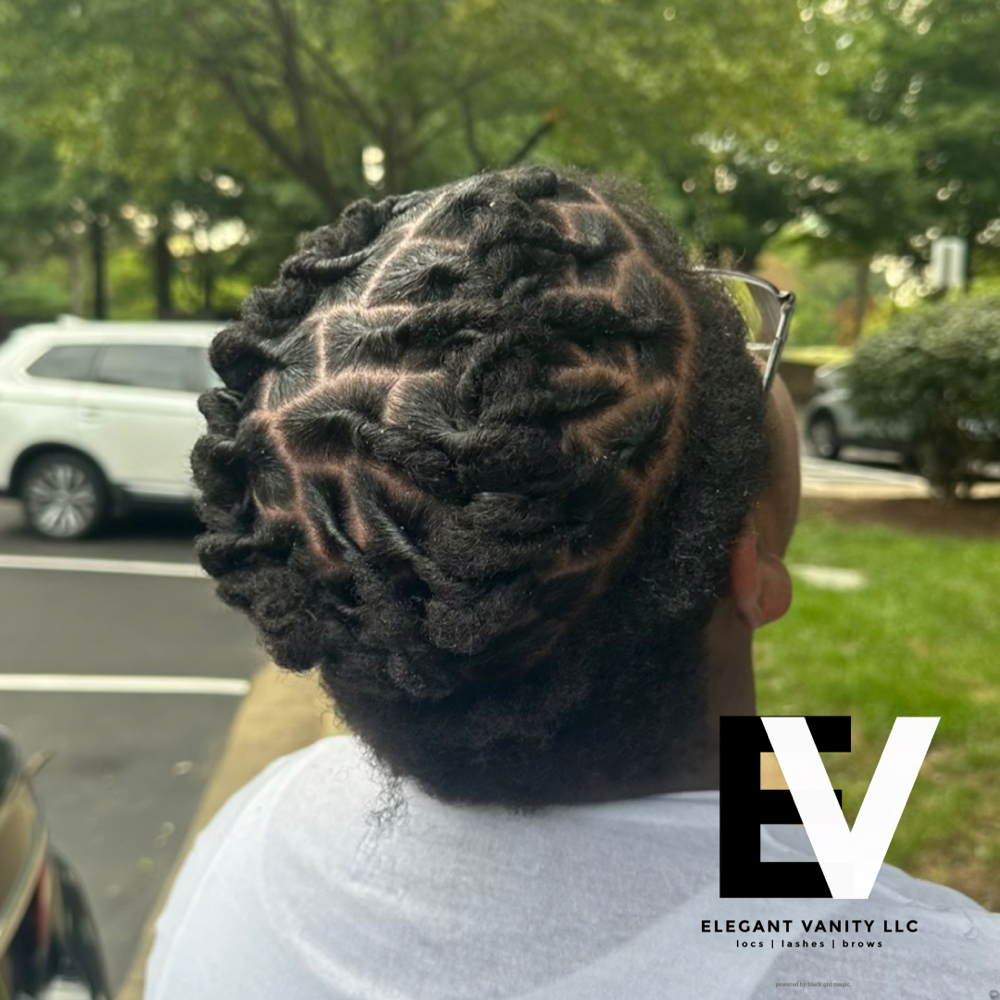 Loc Retwist & Style - Short/ Mid