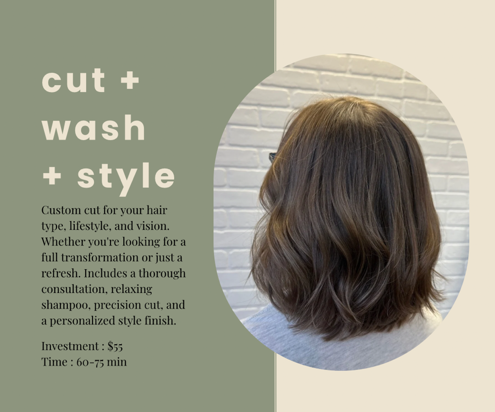 Cut, Wash + Style