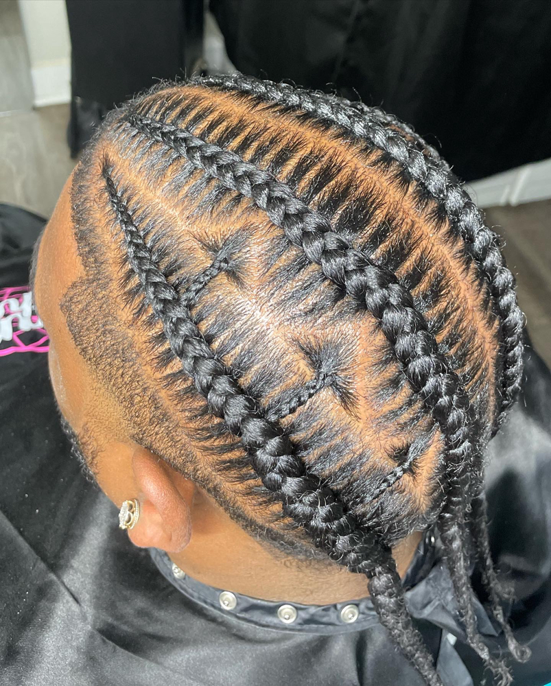 Natural Hair Styling/Feed In at More Than Hair LLC Styled by Angii C. in DeSoto, TX