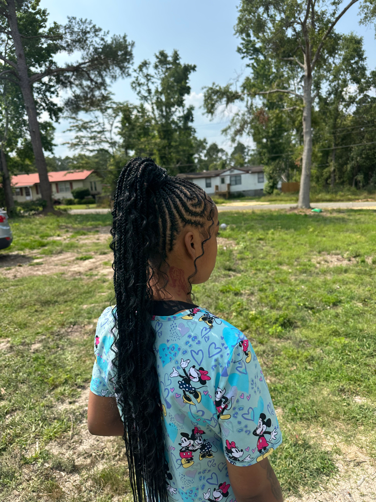 Feed In Ponytail