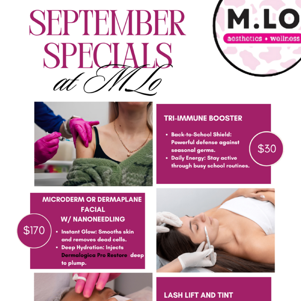 Sept- Microderm/dermaplane W/ Nano at M.LO aesthetics + wellness in Waukesha, WI