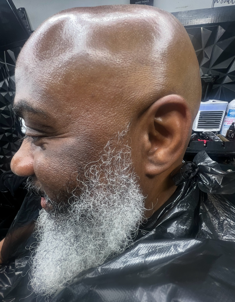 Bald Male Beard Scalp facial4-6week