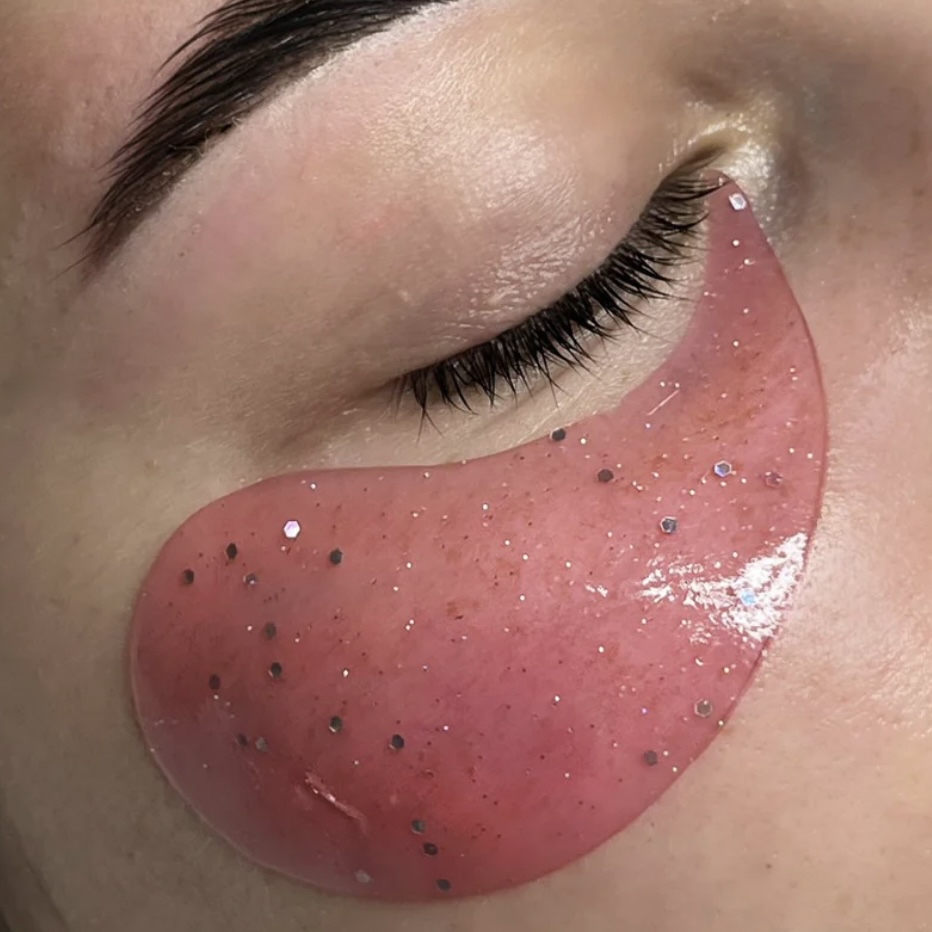 Hydro jelly Eye Mask During Service at JB BROWS & BEAUTY in San Bernardino, CA