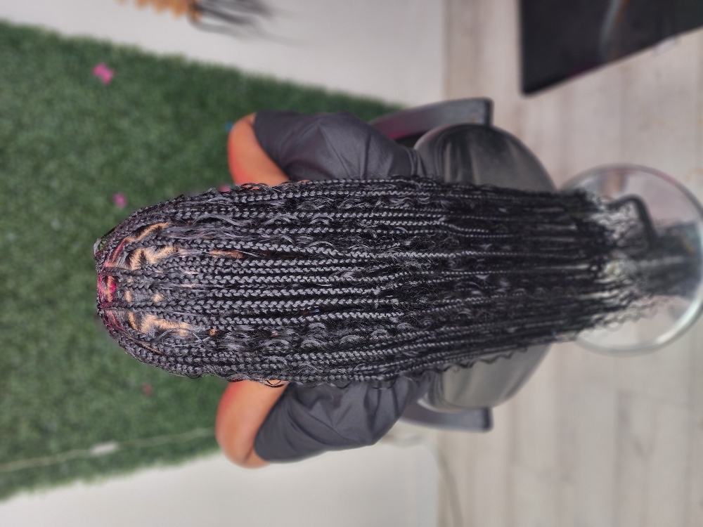 Medium Boho Knotless Braids