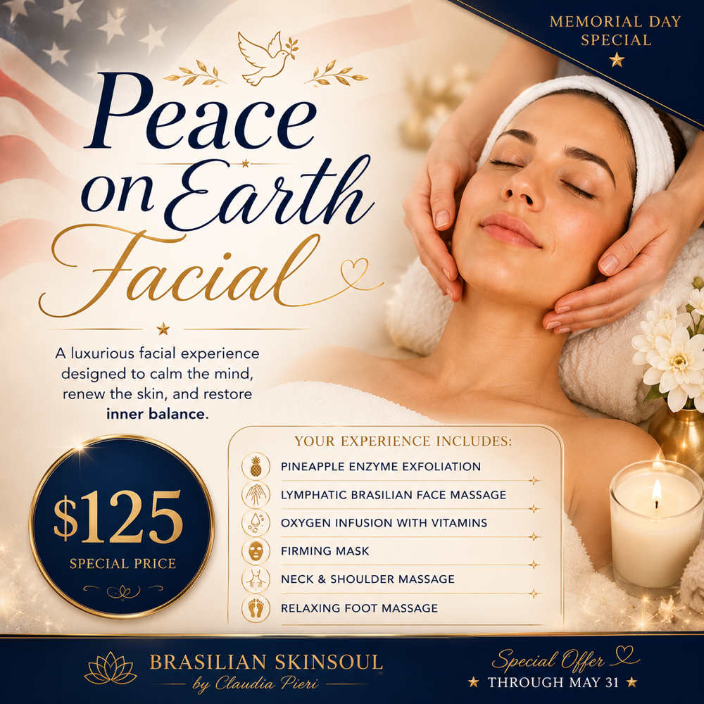 PEACE ON EARTH FACIAL at Brasilian SkinSoul in Woodland Hills, CA