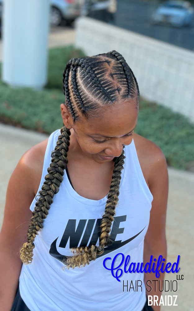 6 Into 2 Feed-in Braids