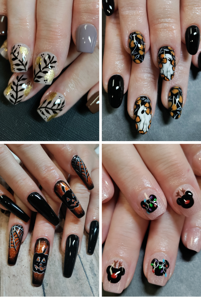 Gel X Full Set - 2 Fingers Art