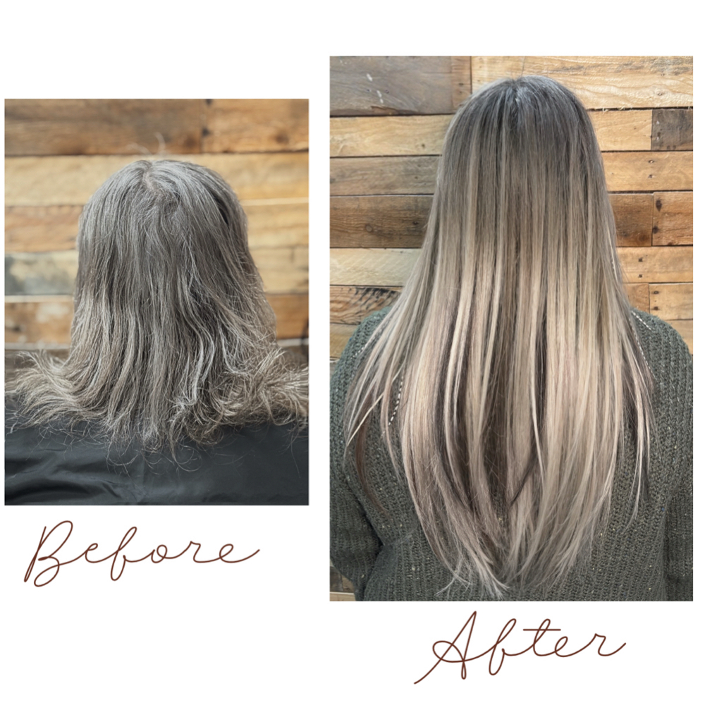 TAPE- IN HAIR EXTENSIONS • FULL at Hoss Boss Hair in Angola, IN