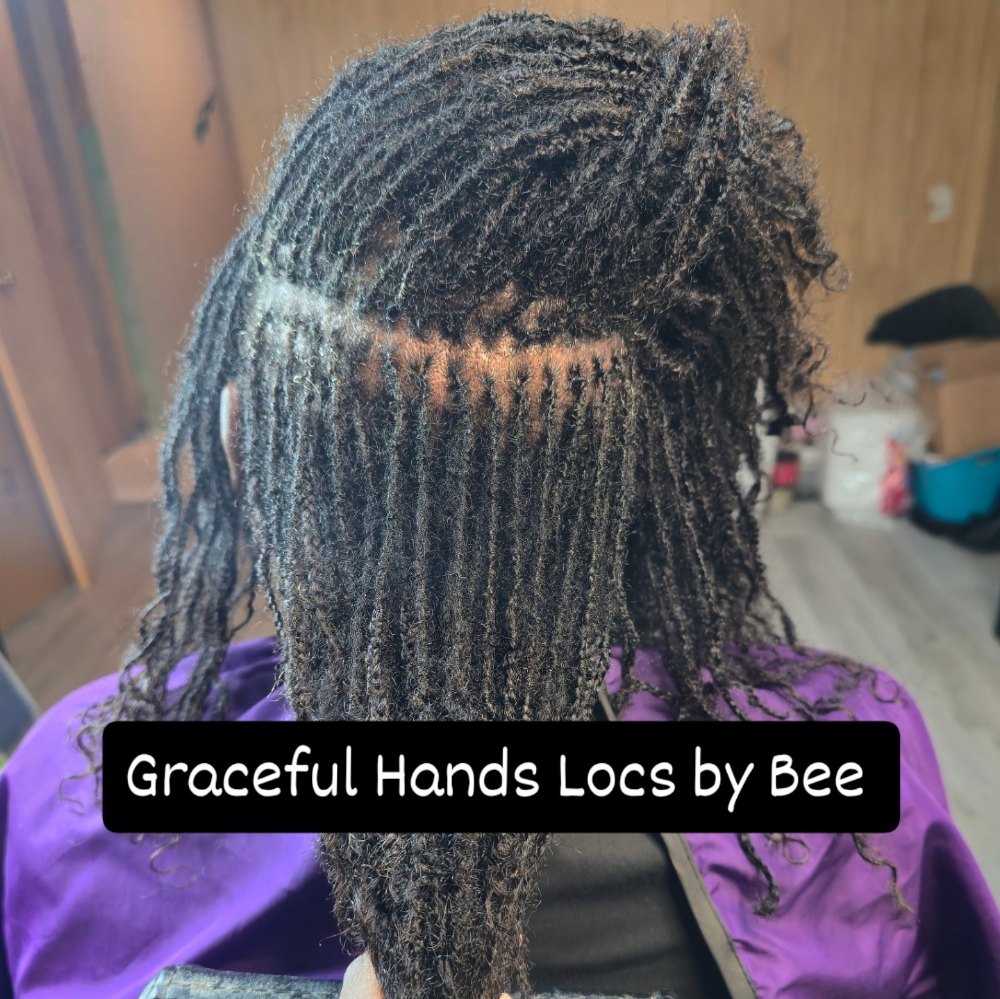 4 Hours Retightening (Retie) at Graceful Hands Locs by Bee in Des Moines, IA