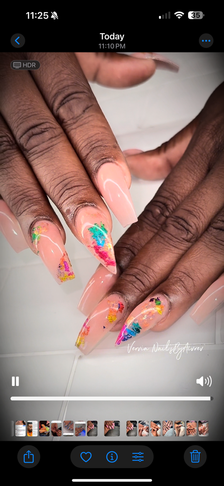 Long Freestyle – Simple Fill at Nail’sByAivrev in Fort Wayne, IN