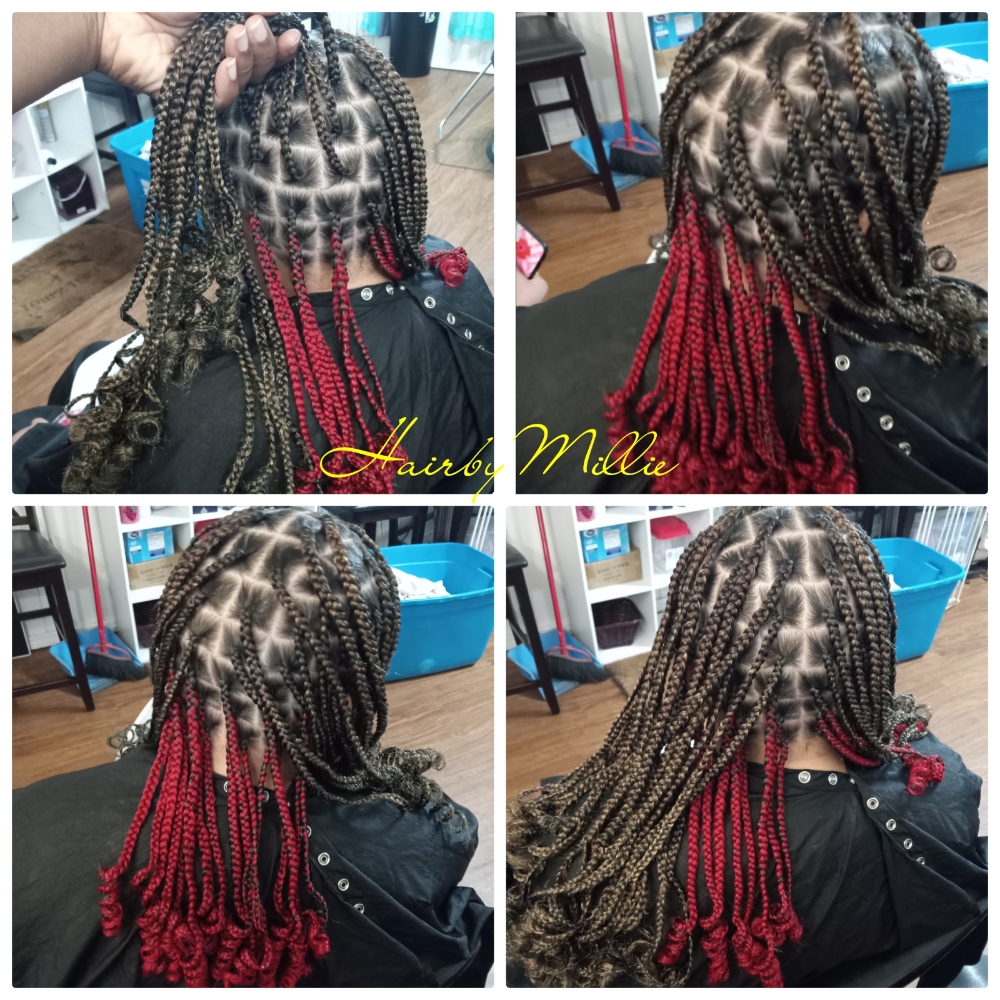 Medium Knottless Braids