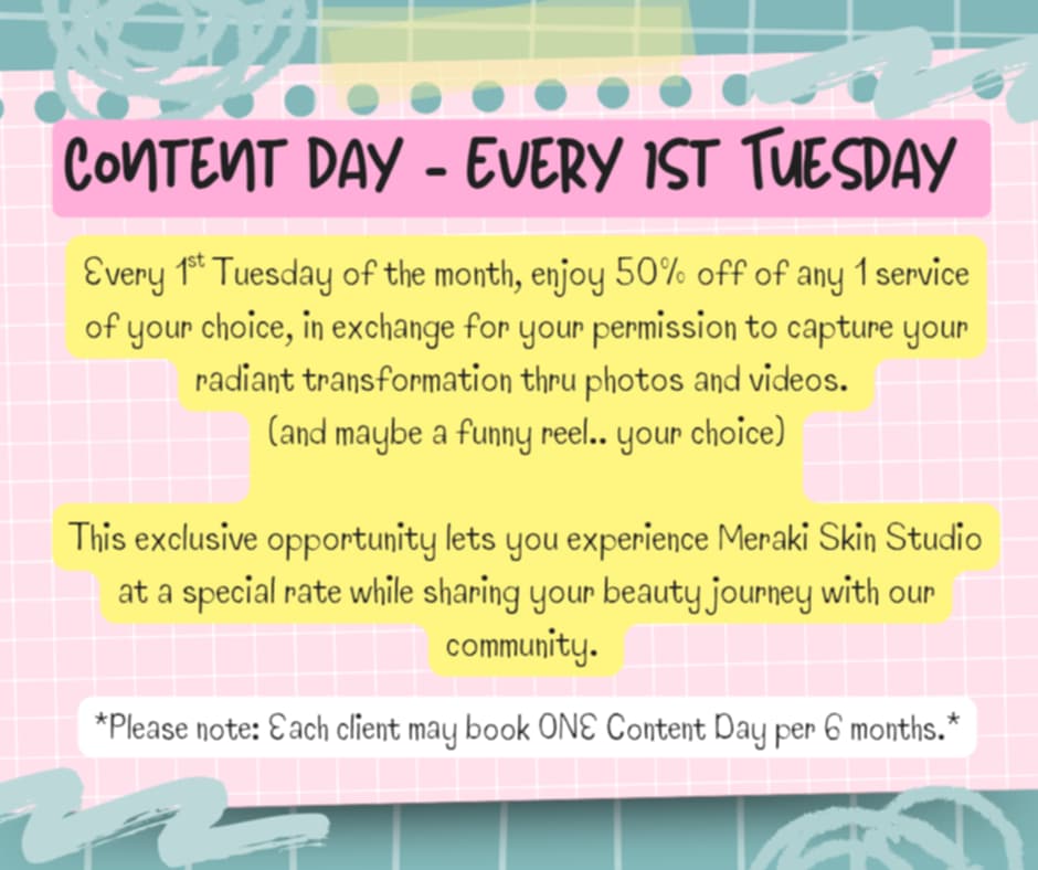 Content Day - 1st TUESDAYS