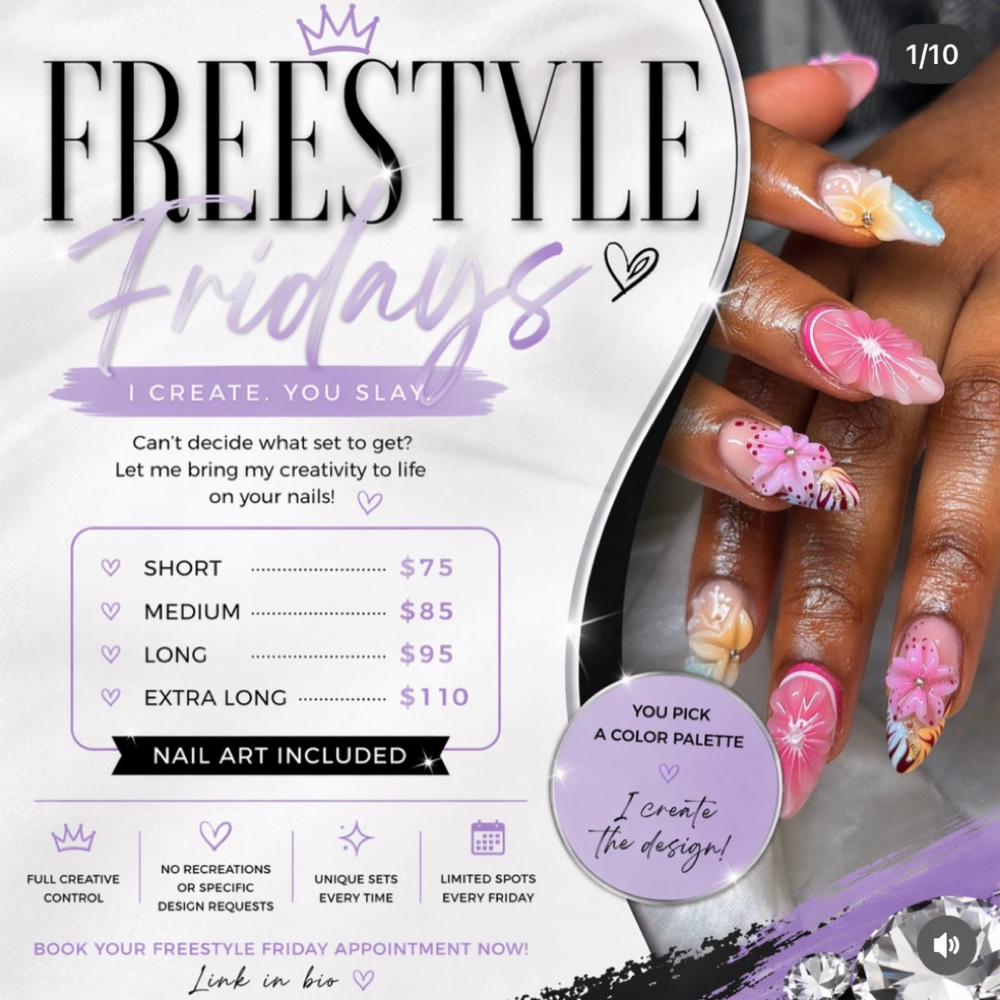 Freestyle FRIDAYS at Andreas Beauty Ave in Lawrence, IN