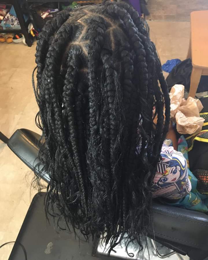 Kids Boho Box Braids
