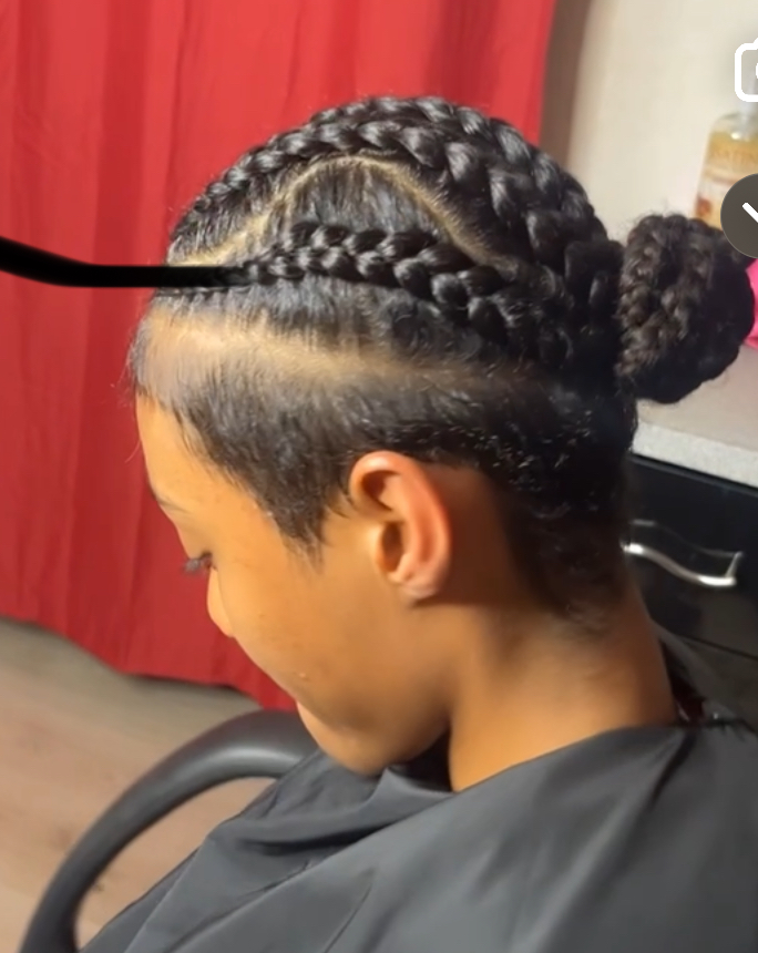 Straight Back Braids