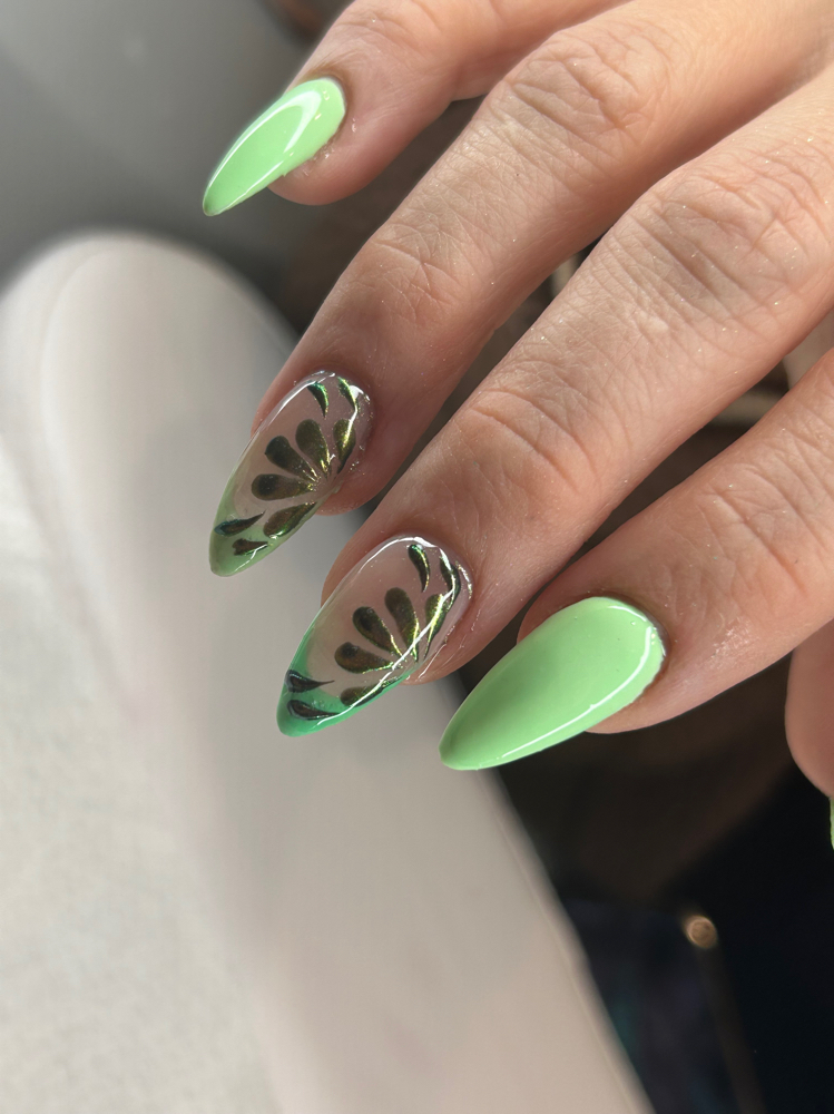 Acrylic Full Set With Gel Polish
