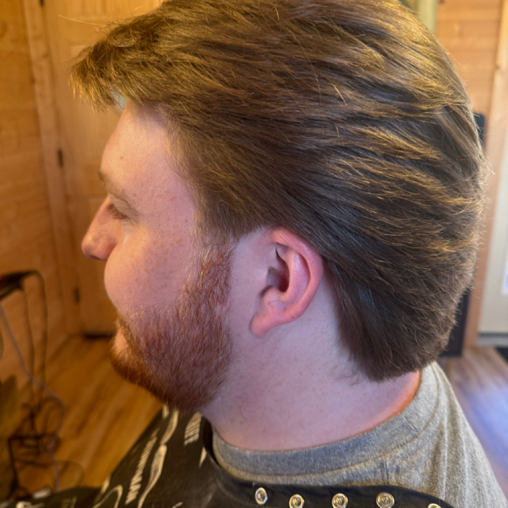 Men’s custom cut at Sandy Co Salon in King, NC