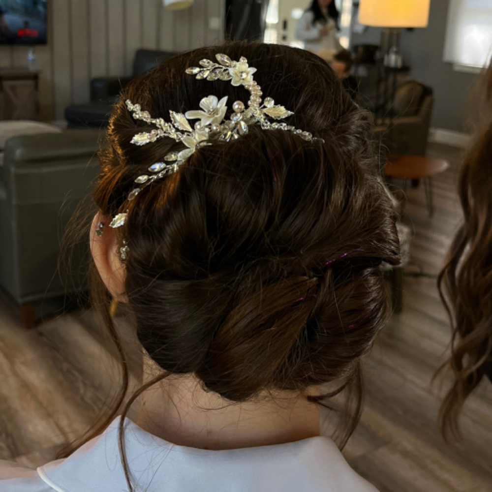 Updo/partial Updo at Hair By Sayra in Phoenix, AZ
