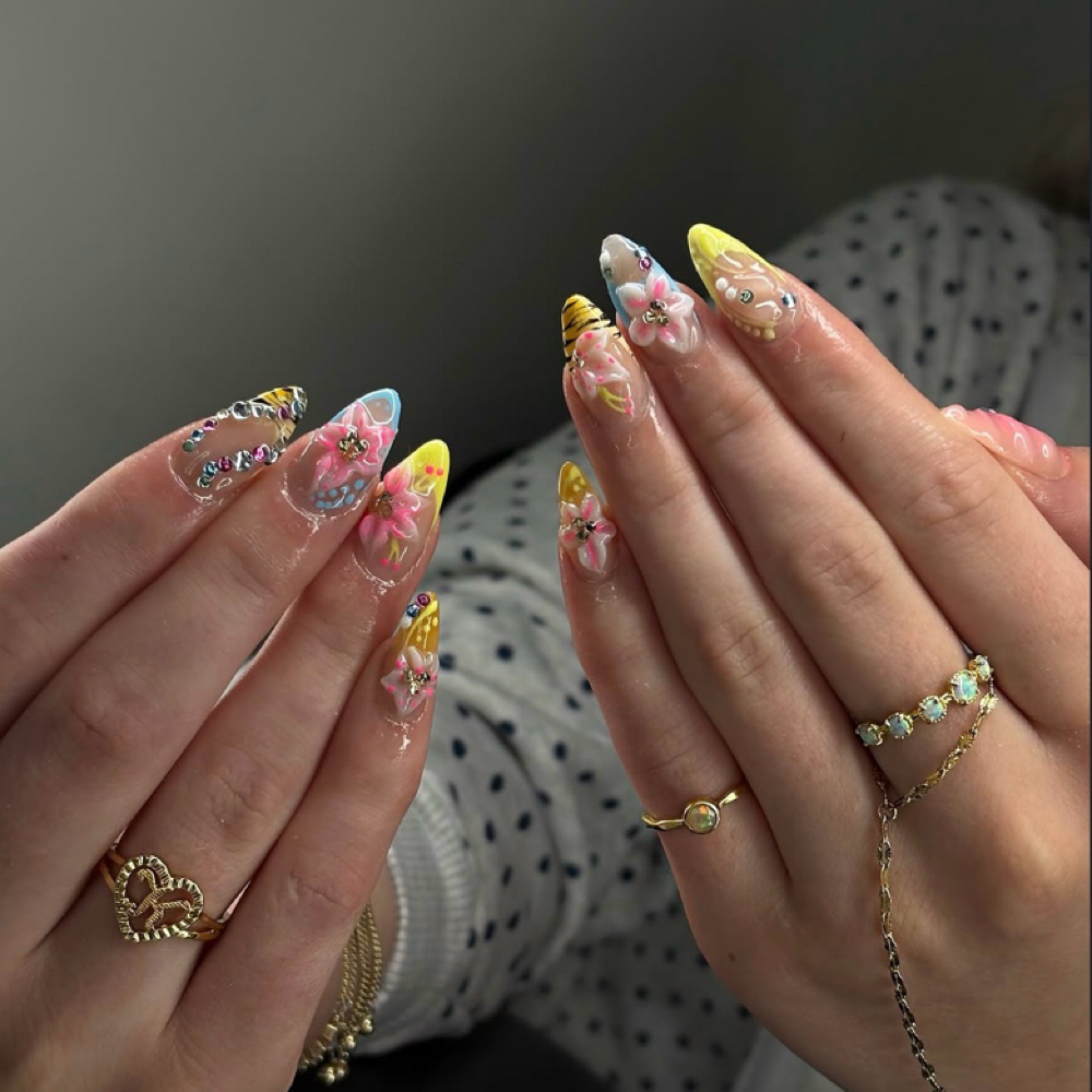 Medium Acrylic Set at Nails by Bianca Annabelle in Grand Island, NE