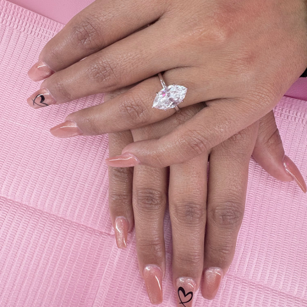 Full Set-Acrylic at Saved by Nails Shop in Leon Valley, TX