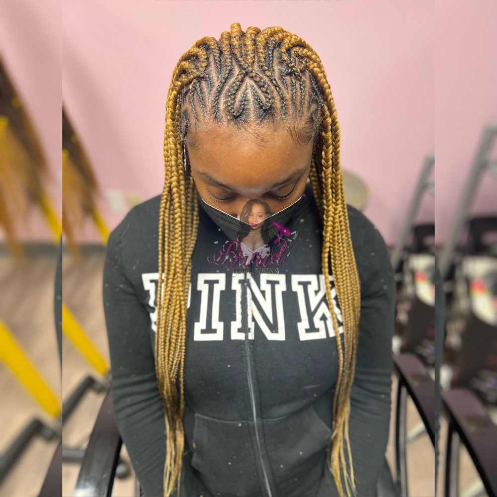 Fulani Style Braids at Brenn’s Beauty Bar in Temple Hills, MD