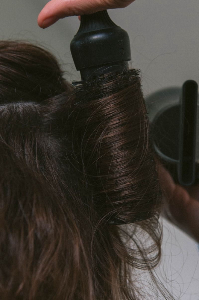 layered haircut + wash + blowout