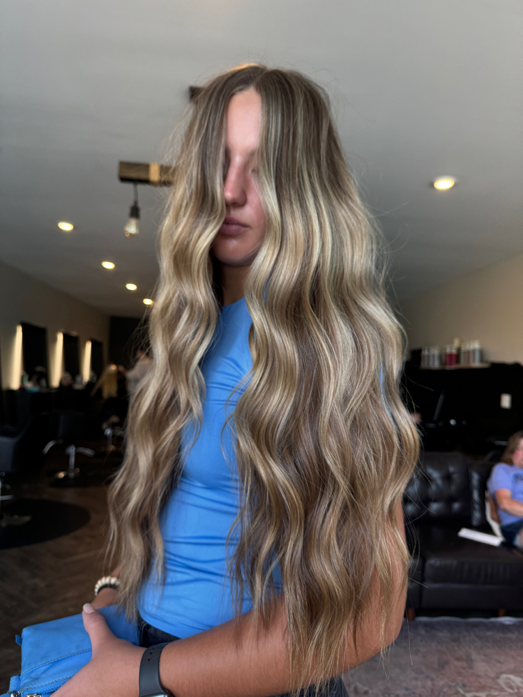 Partial balayage/teasy light