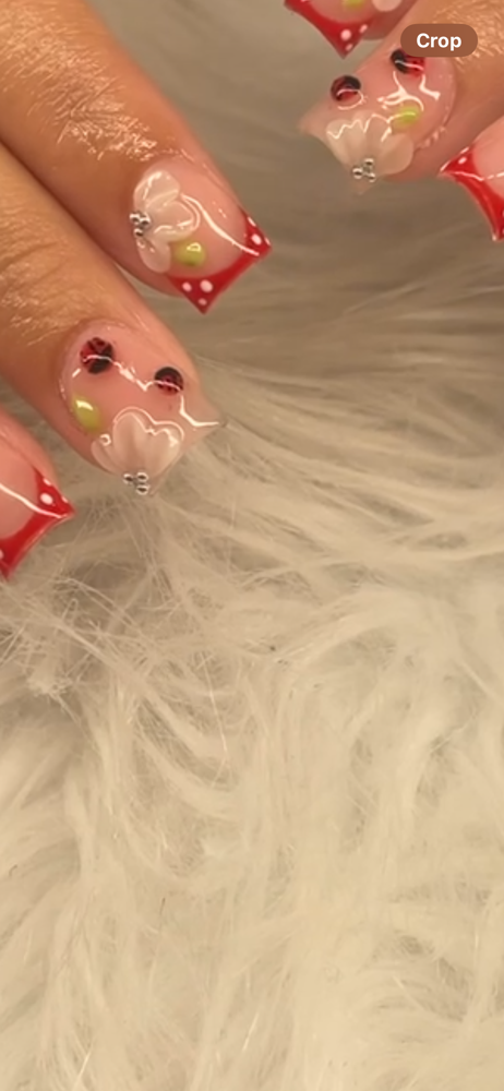 Add Ons- Half Flowers 3d at NailsbyAlani in Marion, IN
