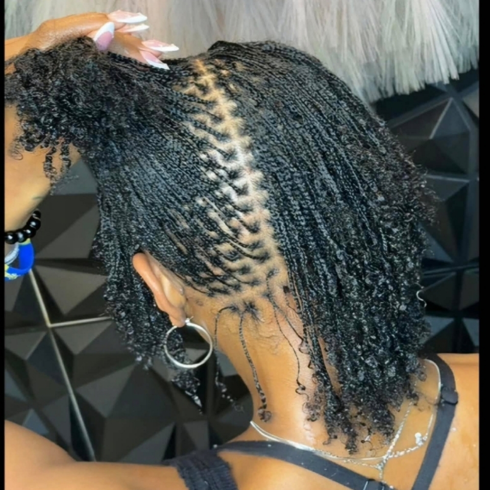 Micro Locs (BRAIDED) at Redefining Beauty Salons in BUFORD, GA