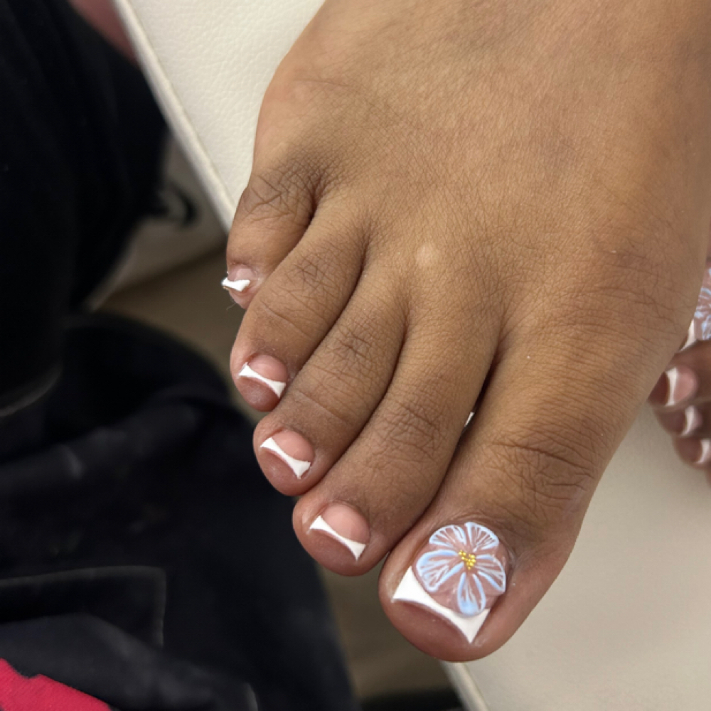 Acrylic Toes Fill at Rennys Nails in Decatur, IL