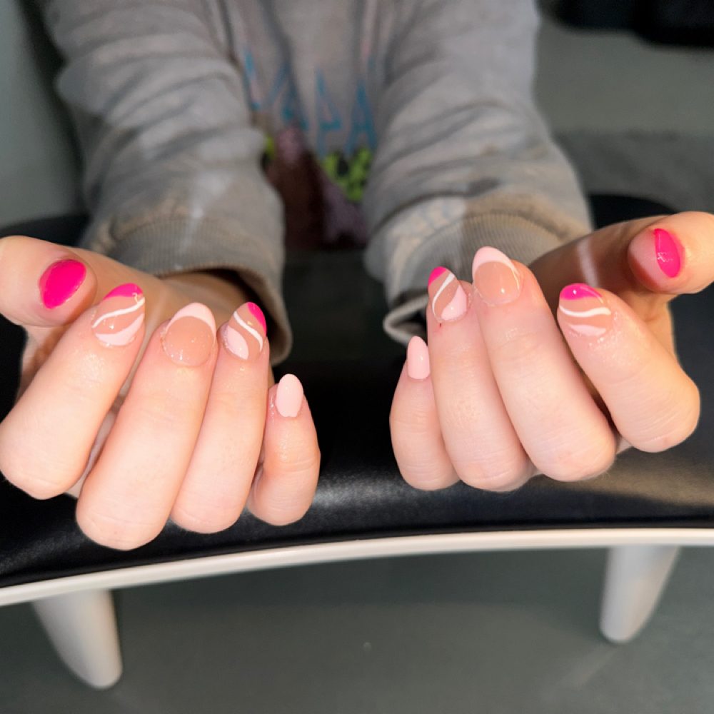 Short Gel-x Set at Hair & Nails By Han in Marion, OH