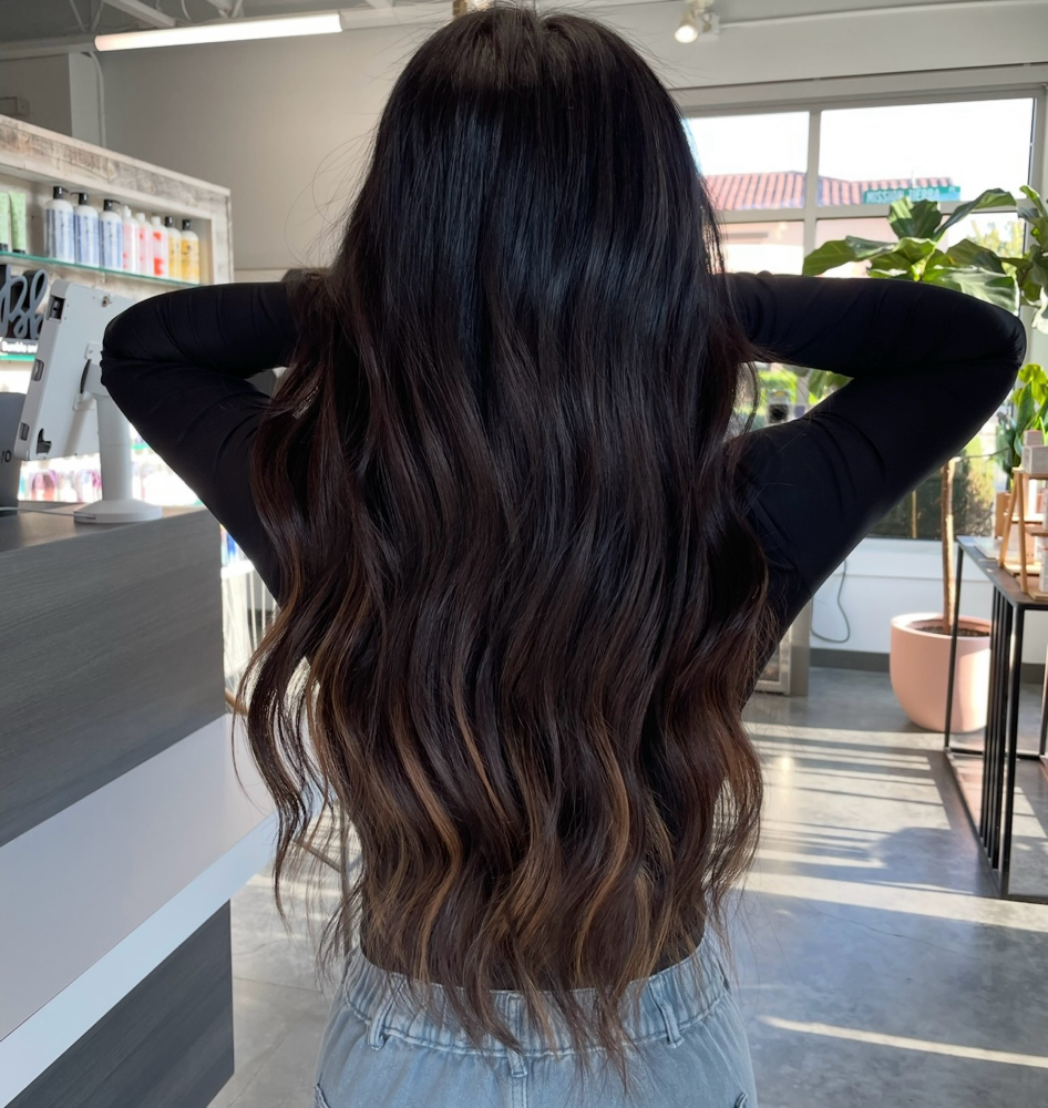 Root Touch Up + Gloss at beautybymarjorieanne in Tracy, CA