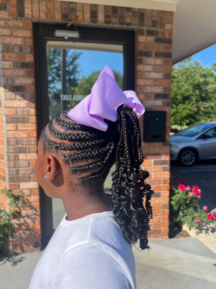 Kids Feed in ponytail