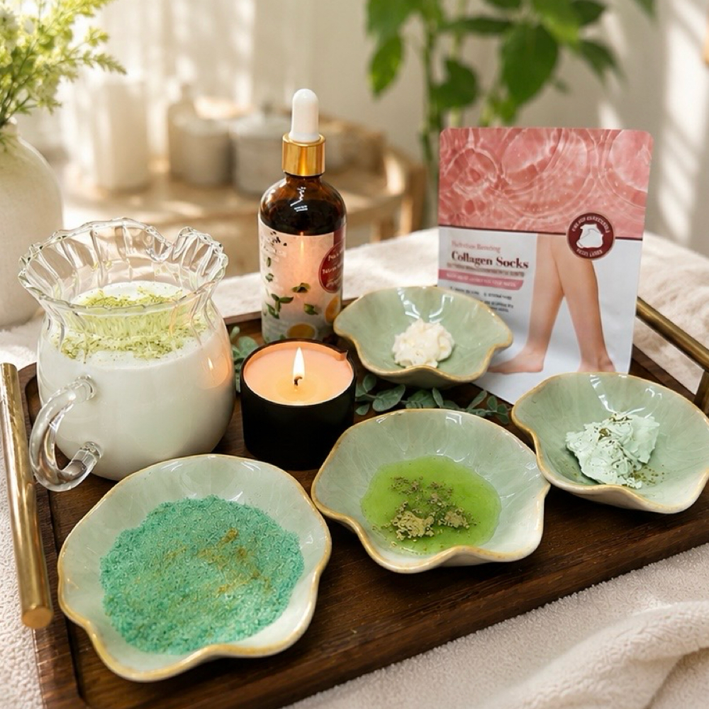 Matcha Glow Pedicure at Classy Nails & Spa in Redford, MI