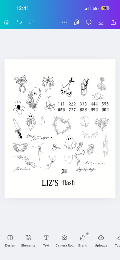 Liz’s October Flash Sheet