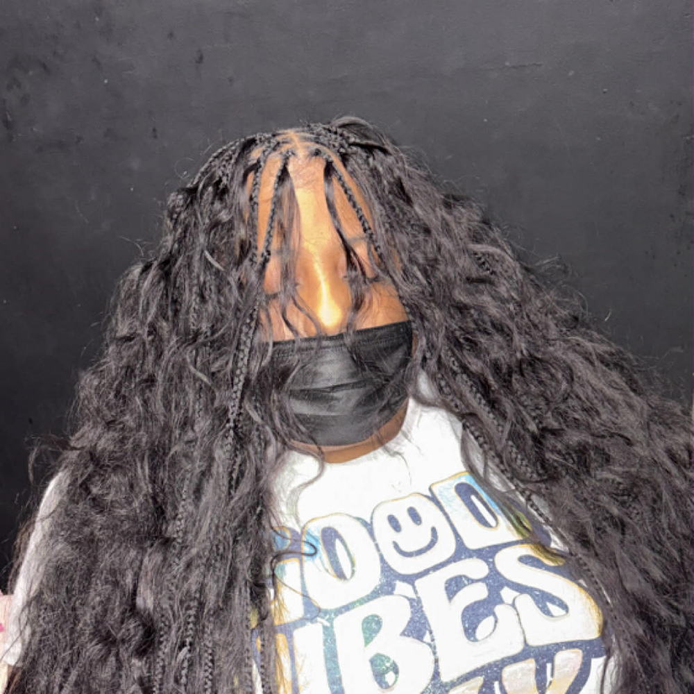 Bora Braids ( 5 Curls Per Braid ) at Bre The Braider in Hazelwood, MO