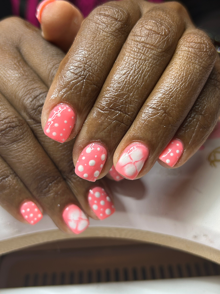 Polygel Fill  With Gel Polish