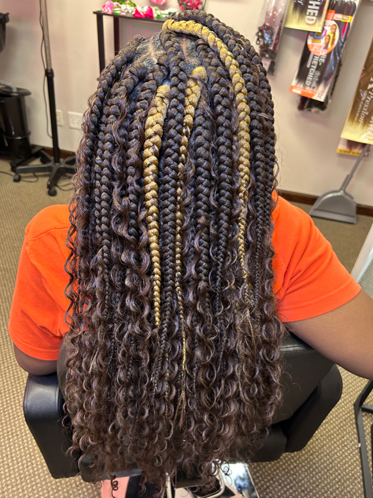 Large Boho Goddess Box Braids