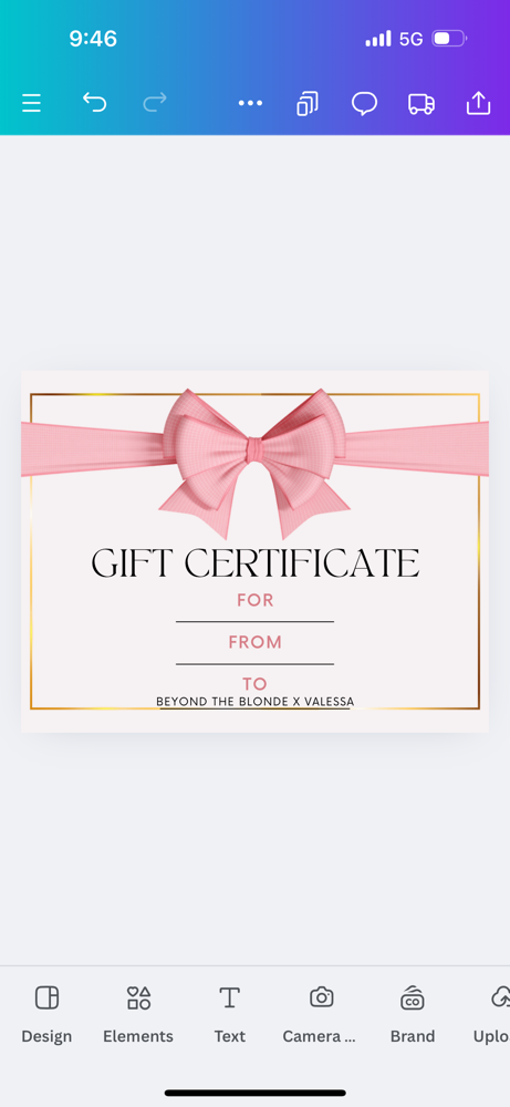 Gift Certificate
