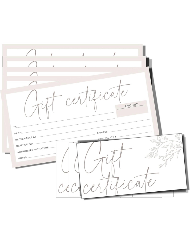 Gift Certifciate