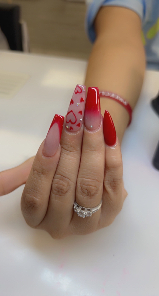 Acrylic Set Long W/ Design