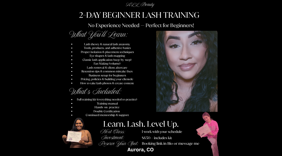 2 Day Lash Training at ALL Beauty in Aurora, CO