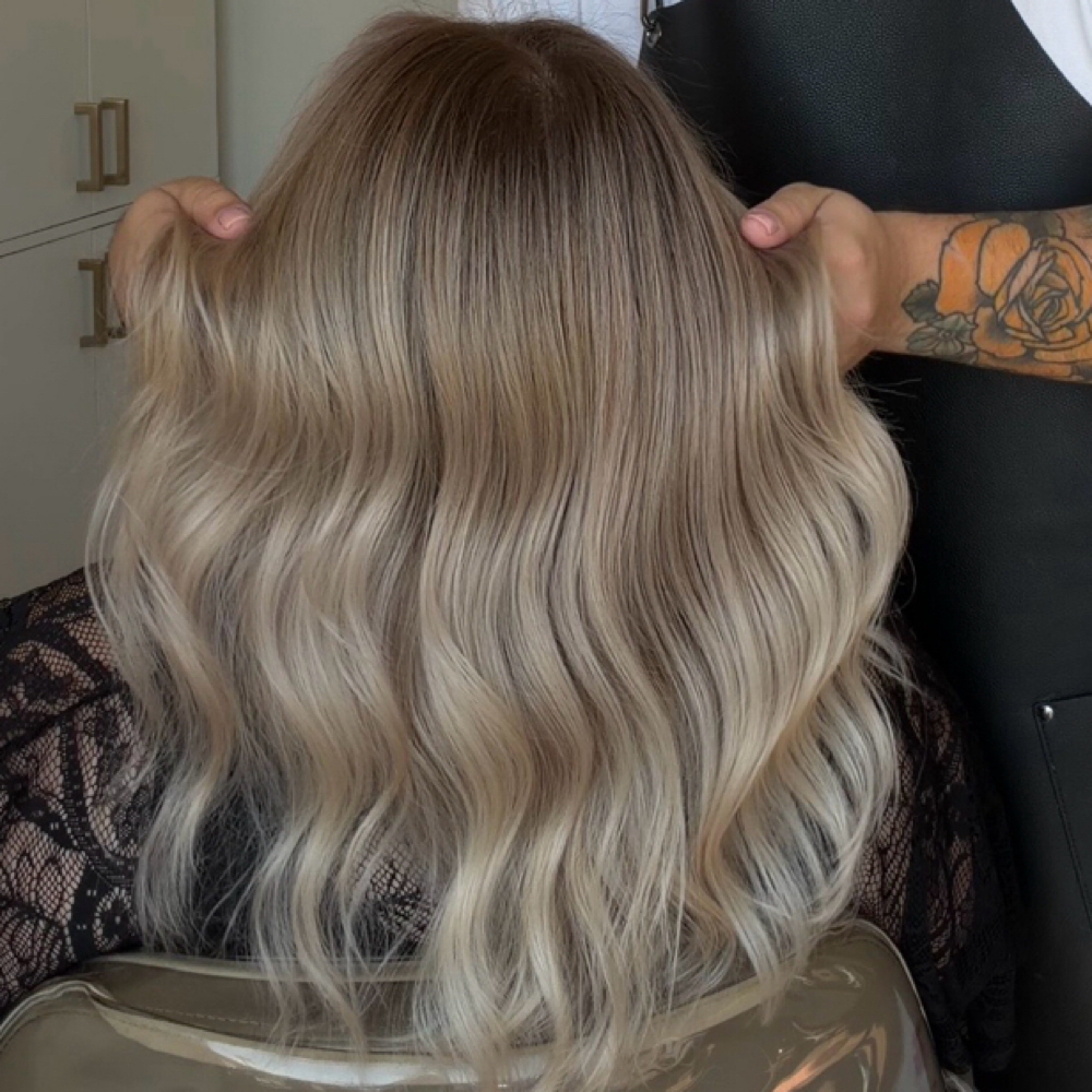 New Client Highlight Balayage at Rob Levi Hair in Waite Park, MN